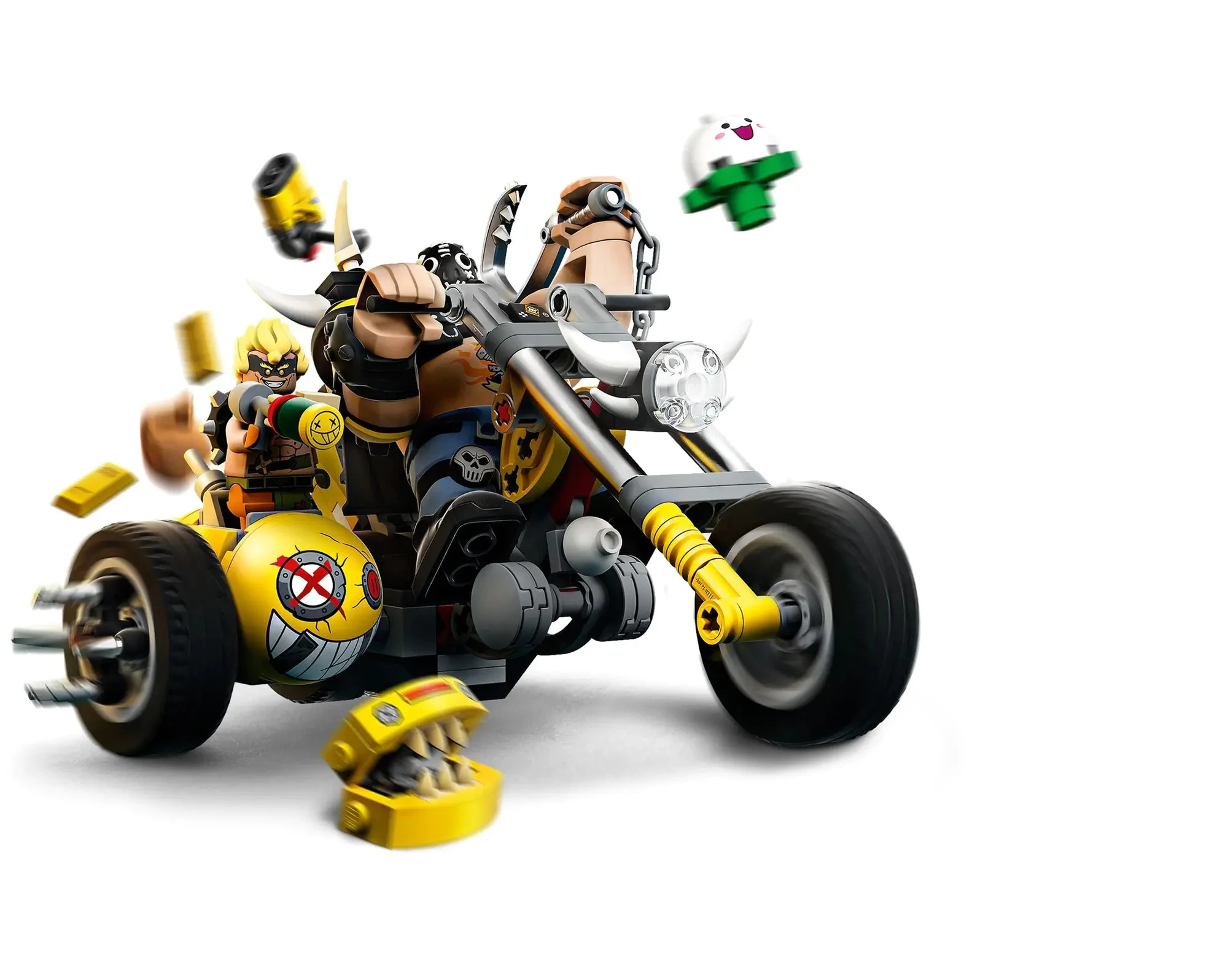 Новые кирпичи для видеоигр Junkrat и Roadhog совместимые с Overwatch 75977 строительные блоки
