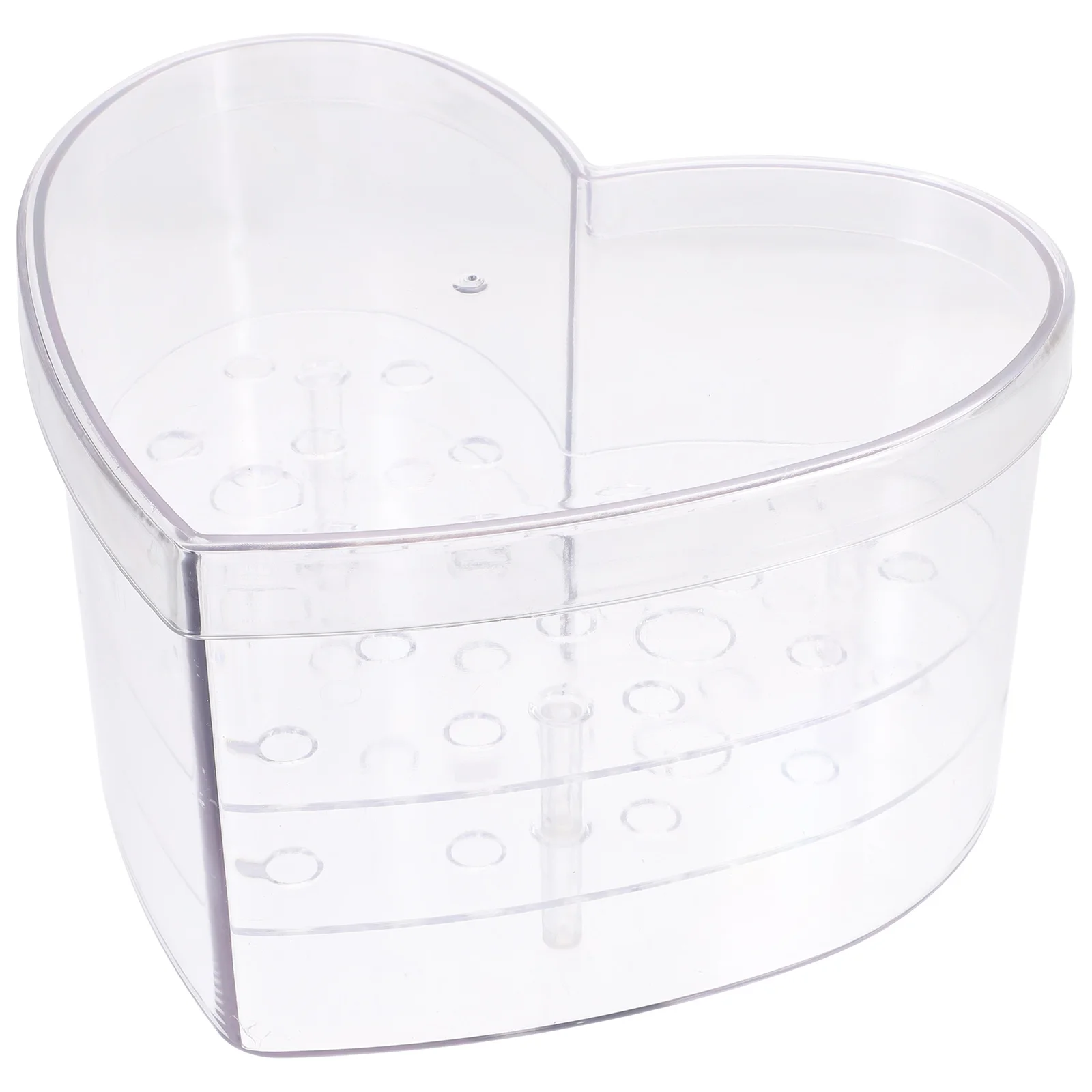 

Flower Box Acrylic Gift Wedding Rose Holder Vase Boxes Clear Heart Preserved Water Case Display Stand Table Packing Centerpiece