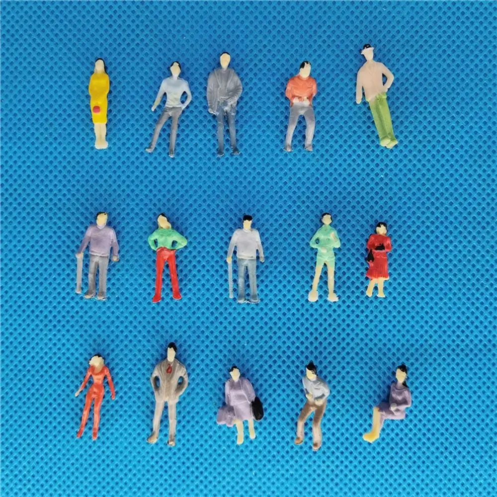 

Material 1:25/1:30 Scale Mixed Color Pose Dollhouse Decorations Model Building Passengers People Figures DIY Character