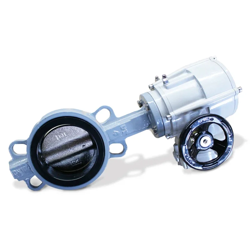 DN100 DN200 PN16 пластинчатый тип DC AC 24 В санитарный дроссельный клапан с электрическим