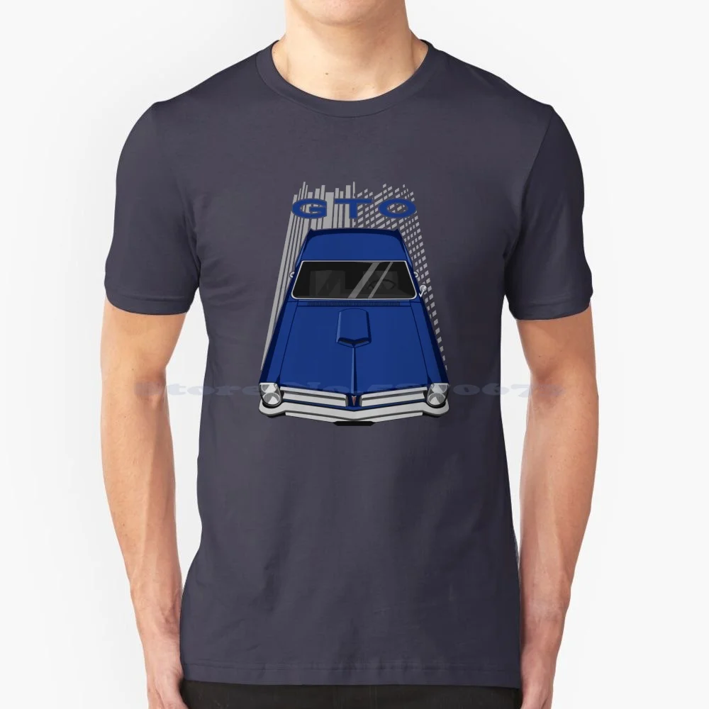 

Gto 1965-Blue T Shirt 100% Cotton Tee 1965 Gto Classic Car Firebird For Father For Him For Men Gto 1965 Gto 65 Muscle Car Gto
