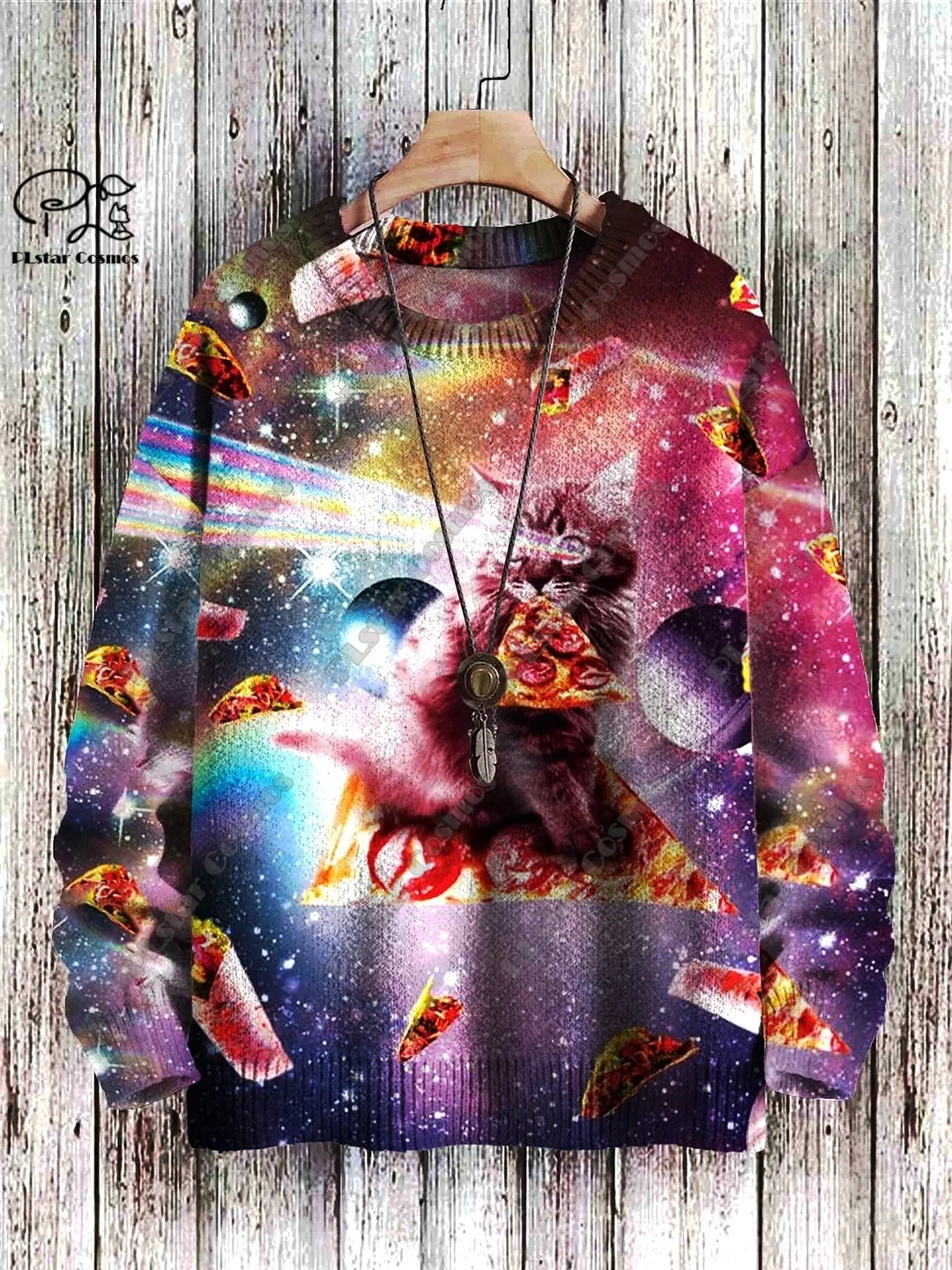 New Animal Series 3D Printing Retro Cute Cat Art Print Authentic Ugly Sweater Winter Casual Unisex Sweater M-1