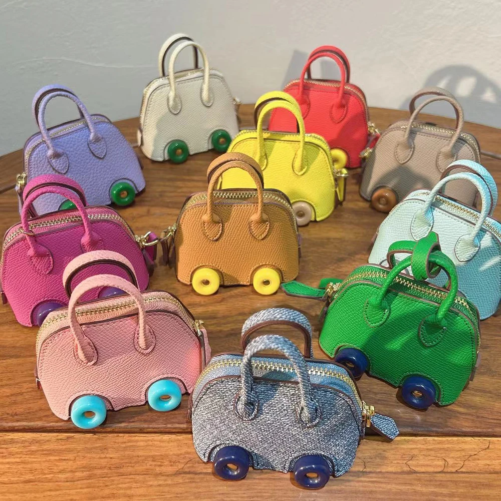 Мини-сумка ручной работы брелок крошечная сумка из искусственной кожи украшение