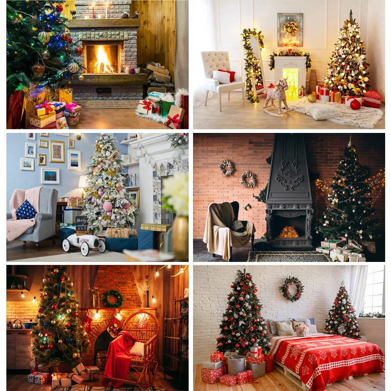 

Vinyl Custom Christmas Photography Background Christmas Tree Backdrop for Photo Studio Baby Portrait Photocall 20107HSD-03
