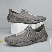 new fashion casual shoes loafers breathable mesh mens shoes men flats moccasins shoes comfortable driving shoes big size 38 48