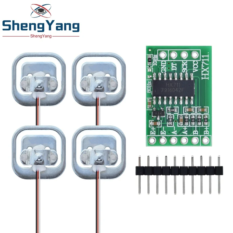 Датчик веса человека s + HX711 AD, электронный датчик веса, 4 шт., комплект «сделай сам»