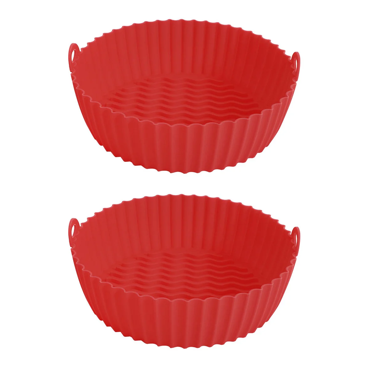 

Air Fryer Pan Oven Mat Silicone Pot Baking Basket Replacement Liner Liners Household Accessories Barbecuesafe Fryers Tray Round