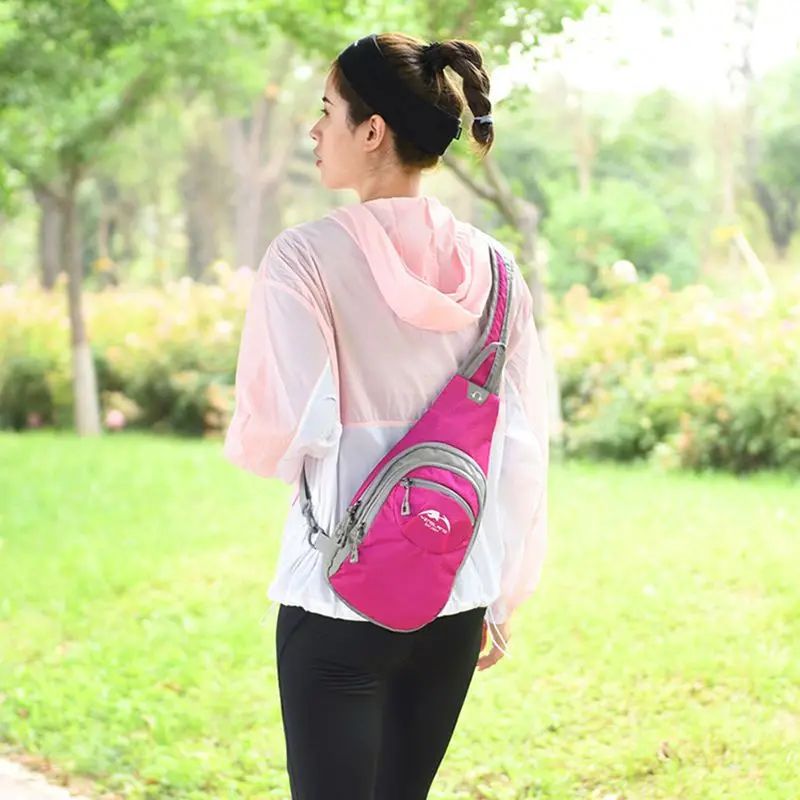 Men's Travel Hiking Backpack Women's Chest Backpack Outdoor Multifunctional Anti-spill Shoulder Crossbody Bag Fishing Bag