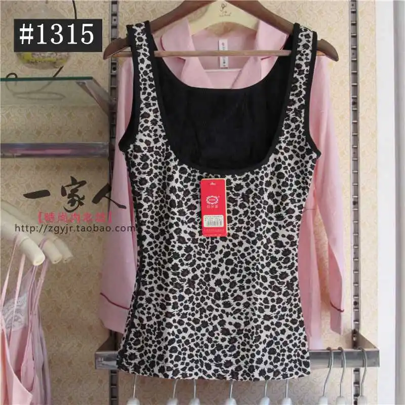 Autumn and Winter Thickened Fleece-lined Warm Vest Women Body Shaping Top Cold-Proof Bottoming Shirt Plus size Tight Push-up ...