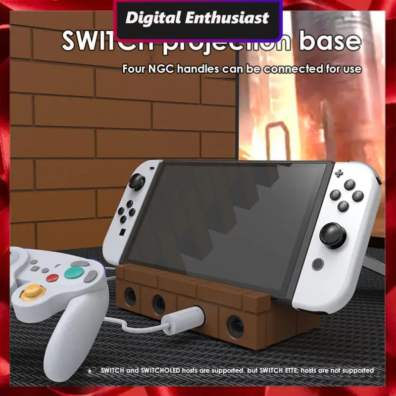 

1080p Hd Handle Side Charging And Playing Conversion Dock Switch Portable Type-c Male To Av Adapter Laptop Handle Converter