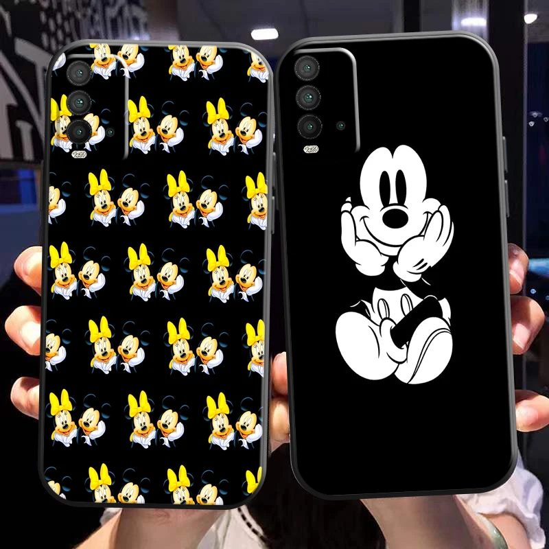 

Mickey Minnie Mouse For Xiaomi Redmi 9T Phone Case For Redmi 9T Case Black Back Coque Carcasa Funda