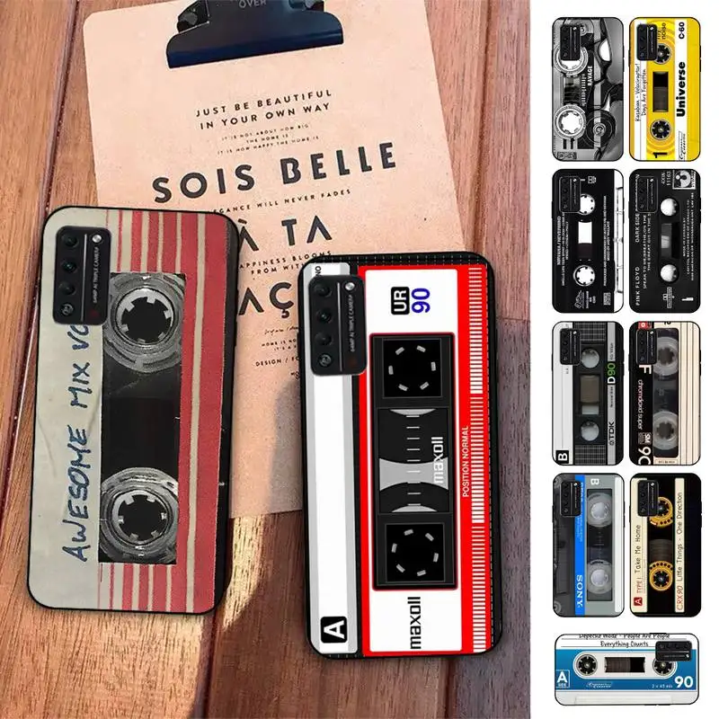 

Vintage Cassette tape retro Phone Case for Huawei Honor 10 i 8X C 5A 20 9 10 30 lite pro Voew 10 20 V30