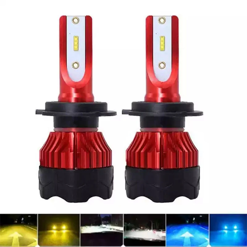 

2 шт., Автомобильные светодиодные лампы H7 H4 H1 9005 9006 H7 H11 H1 K5 120 Вт 6000 лм