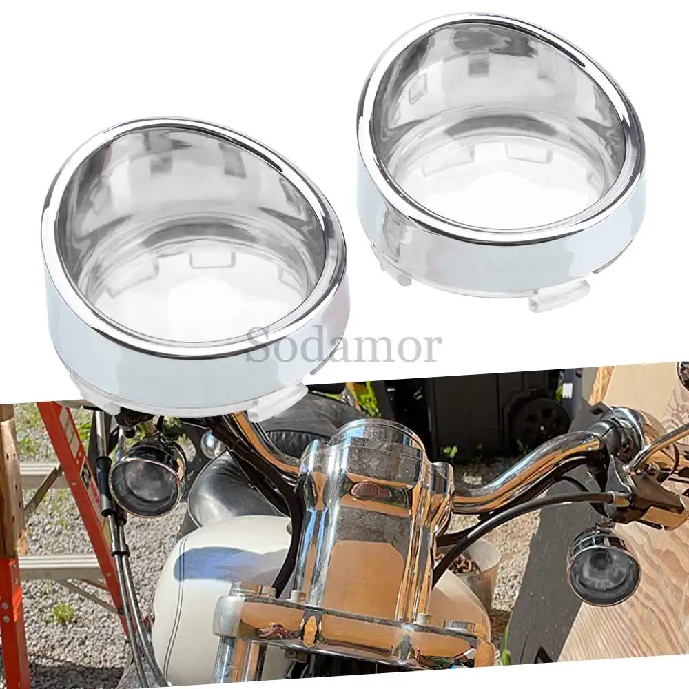 

Аксессуары для мотоциклов, передняя или задняя крышка объектива указателя поворота, ABS для любых моделей Harley Davidson, таких как DYNA Softail Sportster V-Rod