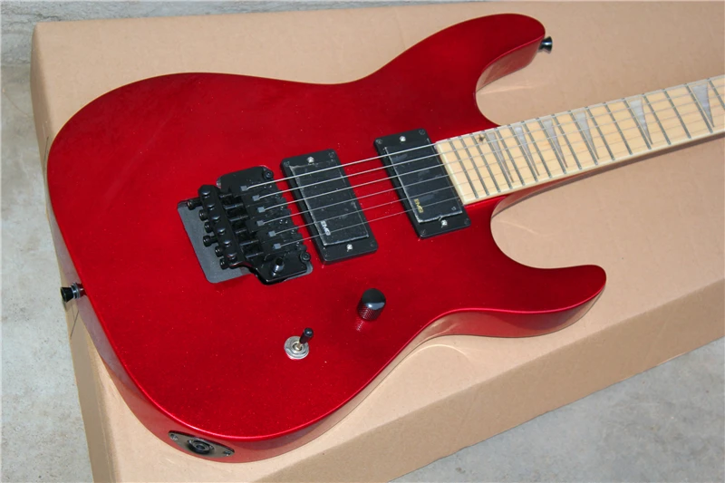 

Jack Son DK-1 24 Frets 1 Pcs Neck &Body Metallic Red Electric Guitar Triangle MOP Fingerboard Inlay Floyd Rose Tremolo Bridge