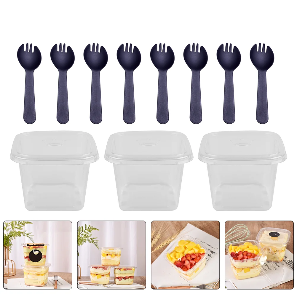 

50 комплектов одноразовых упаковочных коробок для тортов, коробки для хранения муссовых тортов, портативные коробки для тортов