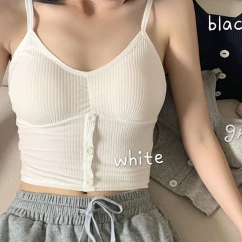 Женский трикотажный топ женский жилет на бретельках сексуальный вязаный