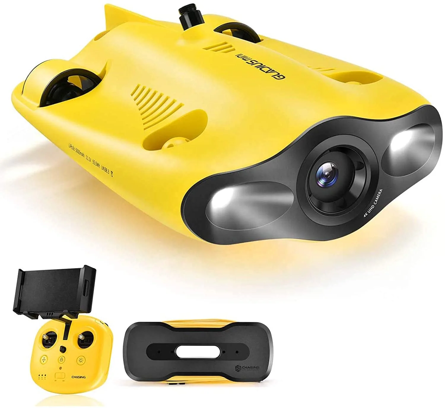 Купи Gladius MINI Underwater Drone 4K UHD Underwater Camera for Real Time Viewing Live Stream Adjustable Tilt-Lock Fish Finder ROV за 128,537 рублей в магазине AliExpress