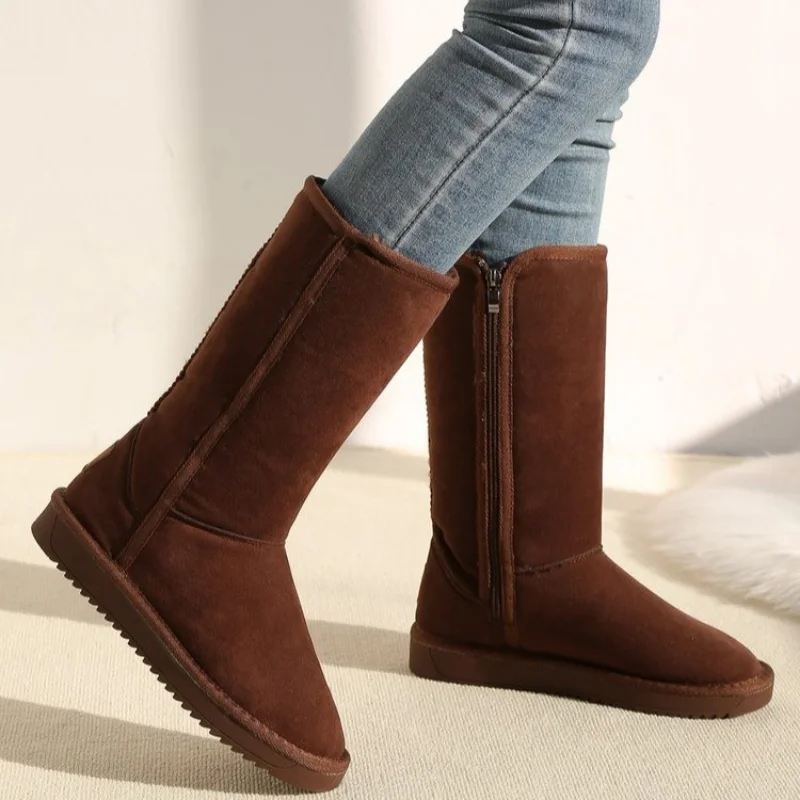 Women's Boots European and American Fashion Winter Snow Boots Women's High-heeled Shoes Women's Boots Botas Mujer