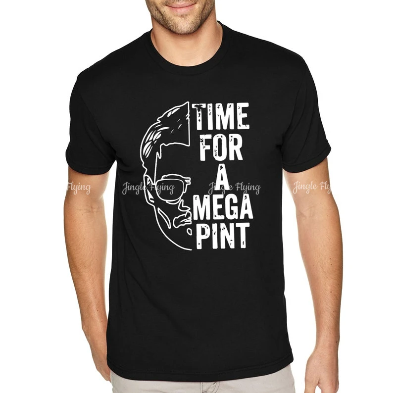 Мужская футболка Time For A Mega Pint Johnny Depp Happy Hour Justice забавная Amber Heard Turd Hearsay