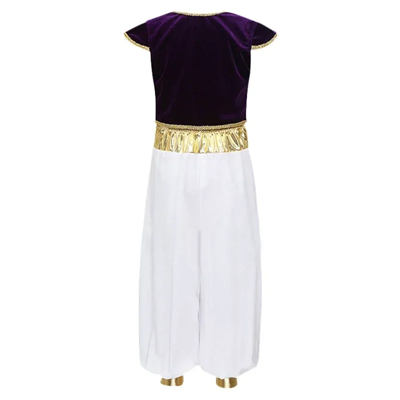 Детские костюмы Aladdin для мальчиков костюм косплея в арабском стиле жилет брюки