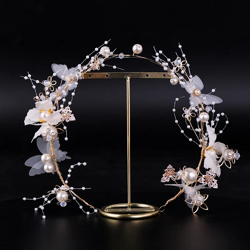 

Pearl headband bridal tiara headband