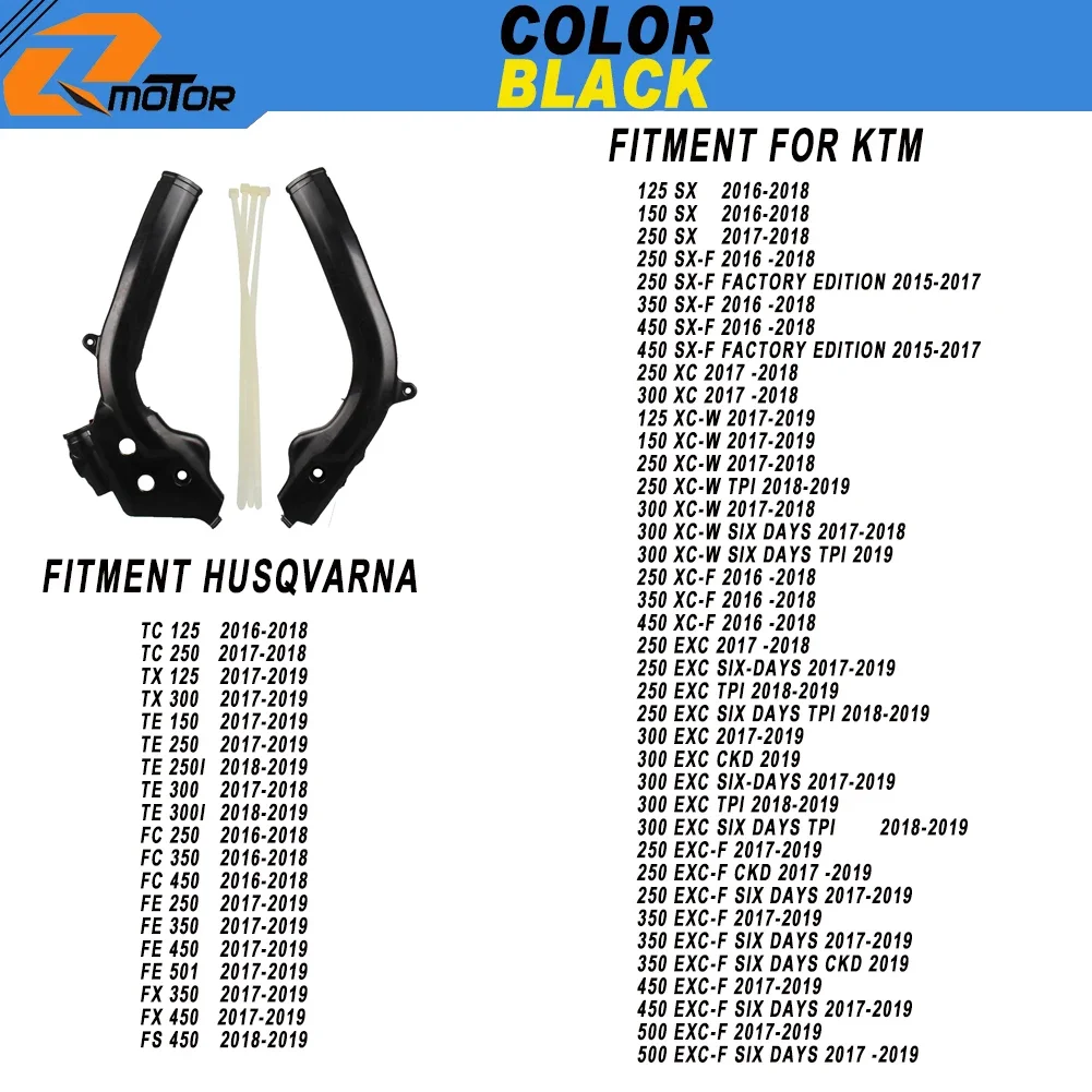 

Комплект защиты рамы для KTM SX SXF XC XCF XCW XCFW EXC EXCF SIX DAYS TPI 85 125 150 250 300 350 450 500 Offroad Mx