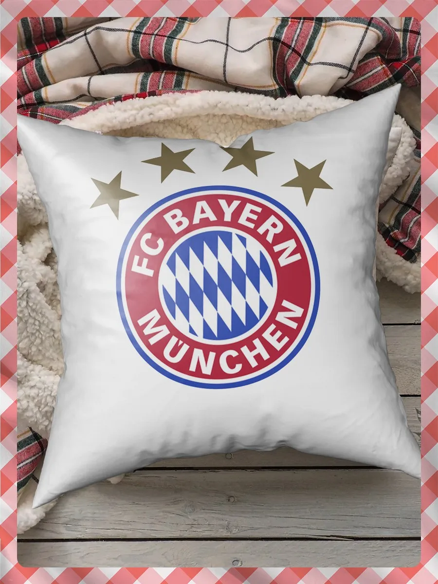 Подушка для сна декоративная с принтом Бавария Мюнхен (Bayern Munchen футбол Мануэль