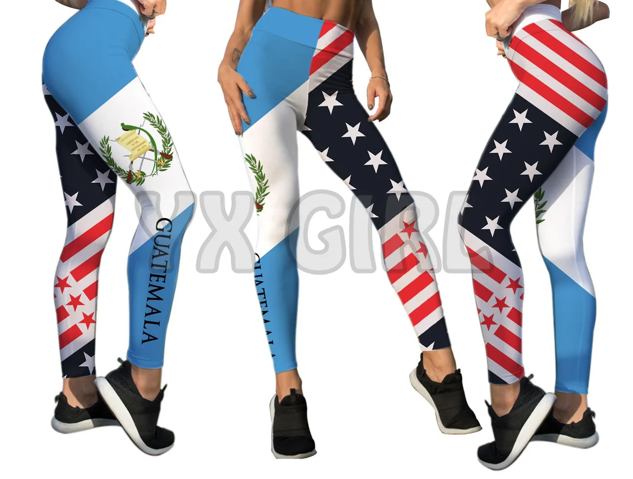Brazil/Guatemala/Portugalu Leggings 3D All Over Printed Leggings Sexy Elastic Female Skinny Leggings Gothic Yoga Leggings