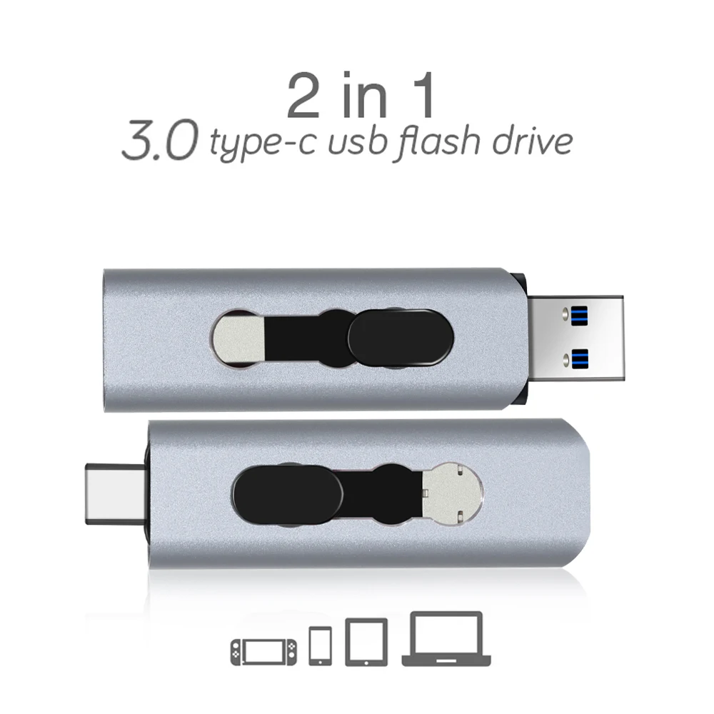 Новый USB 3.0 TYPE-C флеш-накопитель OTG 3 0 Гб 512 ГБ 256 64 USB-накопитель 2 в 1 высокоскоростная