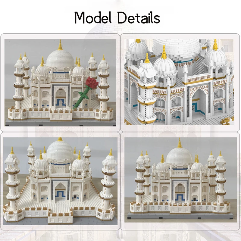 Конструктор MOC MINI City тадж-махал дворец уличный вид известный Оксфордский