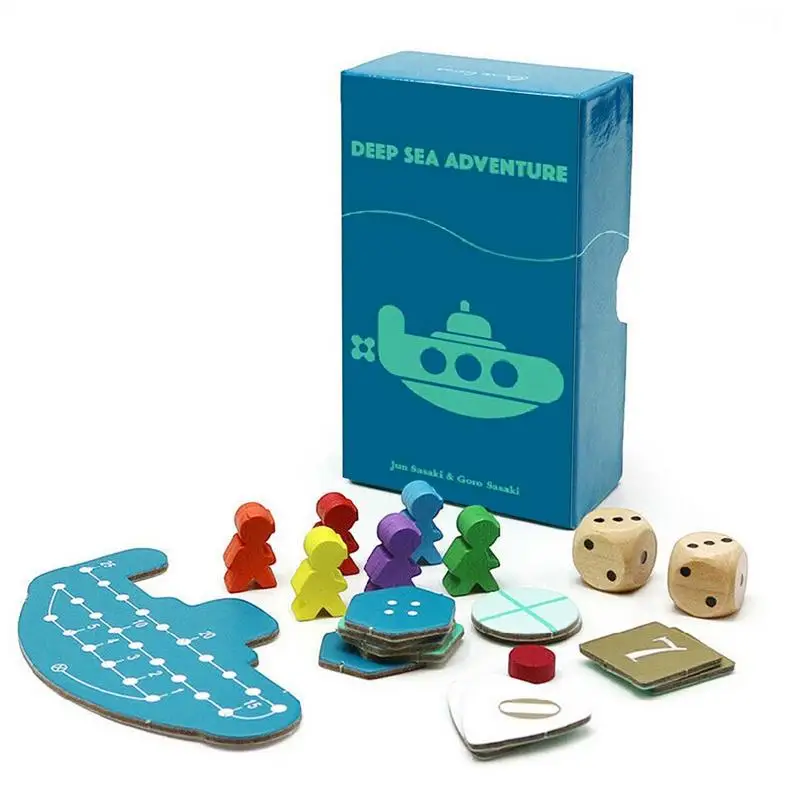 

Sea Adventure Board Game Funny Cards Game Best Gift 1 Set Deep 2-6 Players English Version Family Party Game For Children