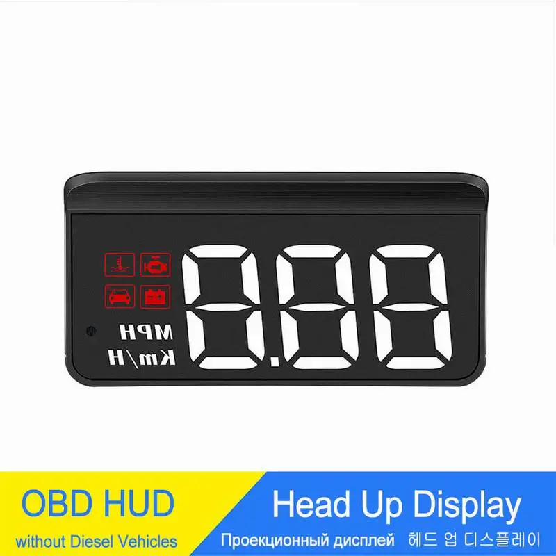

Car OBD2 Head Up Display Auto Electronic Voltage Alarm LED Windshield Projectors Speedometer HUD Digital Car Intelligent System