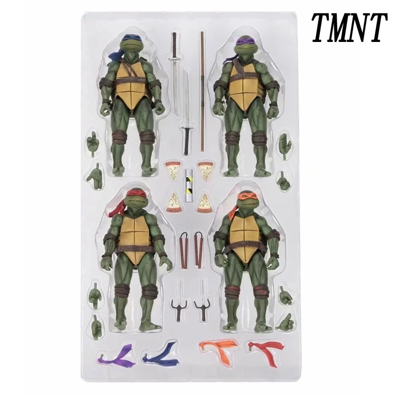 Фигурка NECA TMNT 4 шт./компл. фигурка Микеланджело Донателло Рафаэль да Винчи