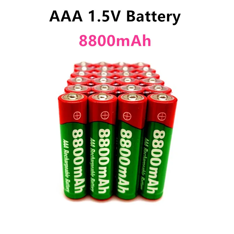 

12pcs 2022 New 1.5V AAA Rechargeable Battery 8800mah AAA 1.5V New Alkaline Rechargeable Batery for Led Light Toy Mp3 Wait