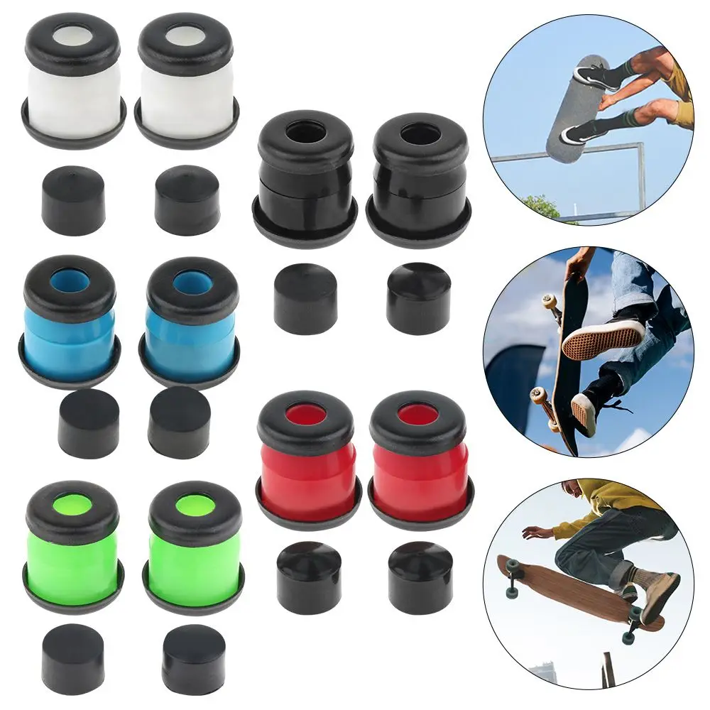 

1 Set High Quality Colorful Longboard PU Rubber Top/Bottom Bush Washers Shock Pad Set Shock Absorber Skateboard Part