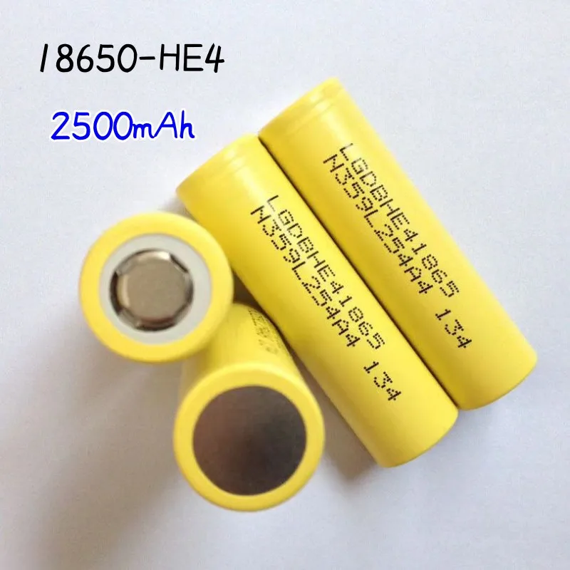 

Оригинальный перезаряжаемый литий-ионный аккумулятор HE4 3,7 В 2500 мАч 25a1865 0 для электроинструментов электрических банков фонариков
