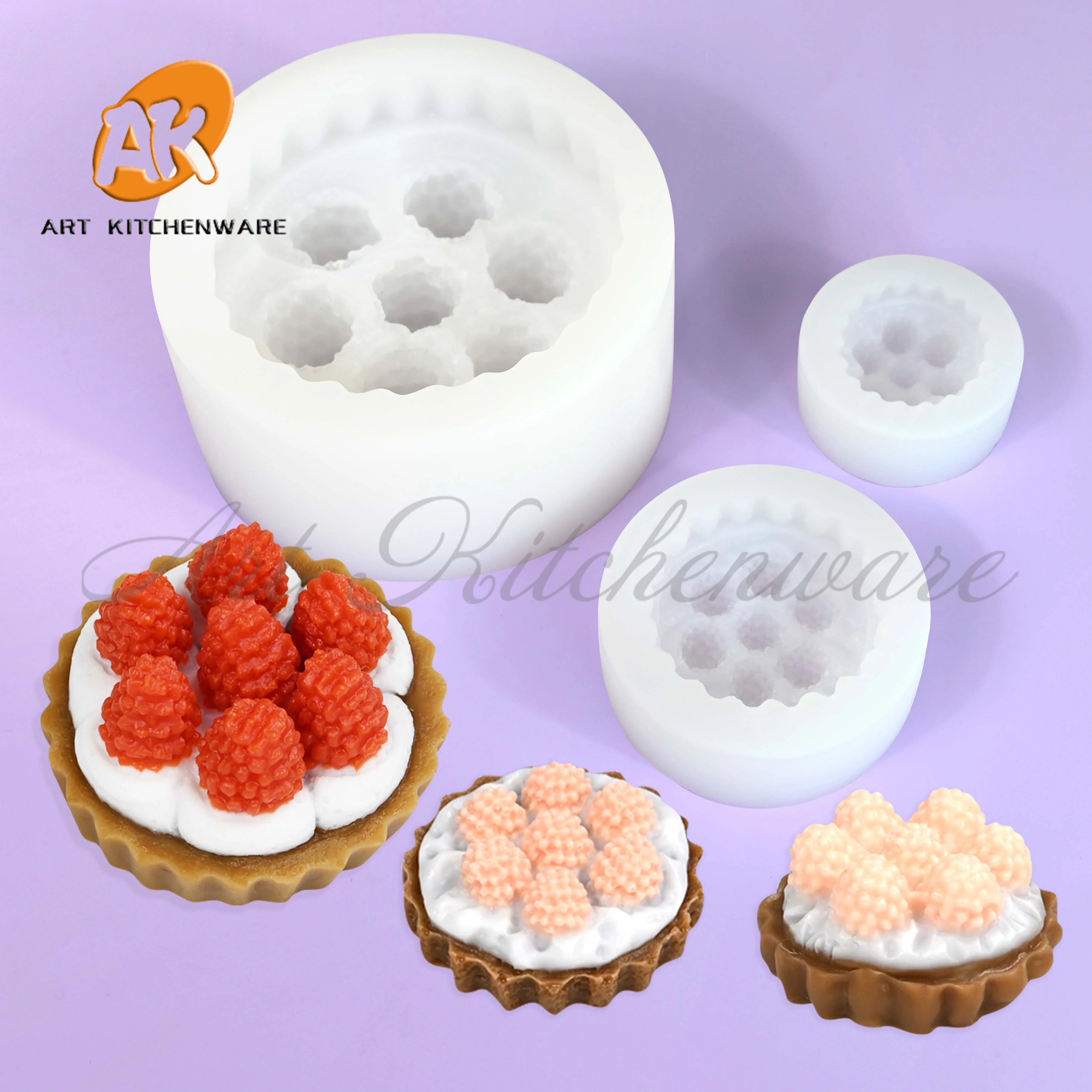 Силиконовая форма для малины воск мыла смолы сжимаемая изготовления игрушек