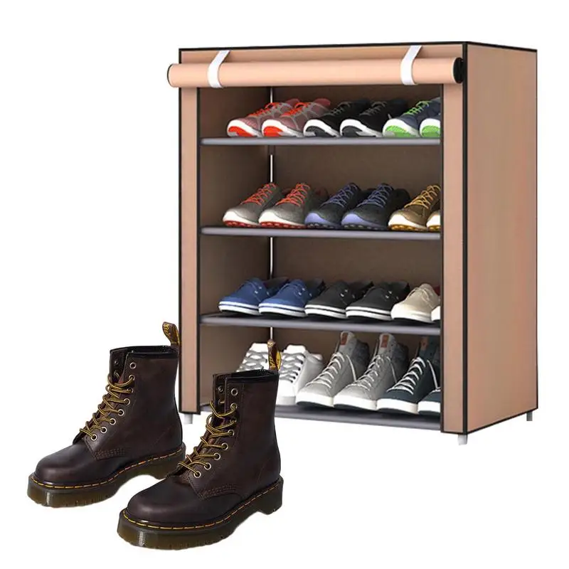 

Shoe Rack For Closet 5-Tier Shoe Bench 8-12 Pairs Of Shoes And Boots Organizer For Entryway School Dormitory Large Storage Space