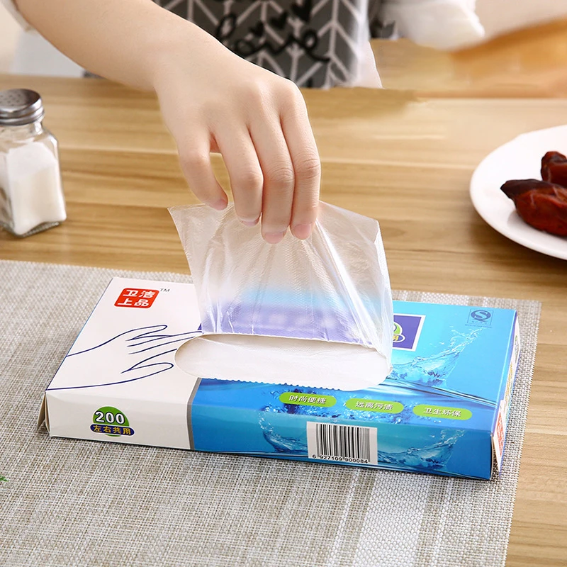 

100/200PCS Kitchen Disposable Gloves Multi-functional Gloves for Kitchen Cooking Household Cleaning Food Prep Safe Gloves