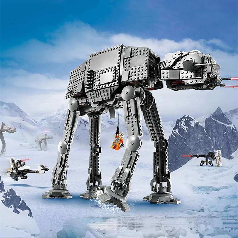 1267 шт. строительных блоков AT- AT Walker модель 75288 совместима со звездами строительные