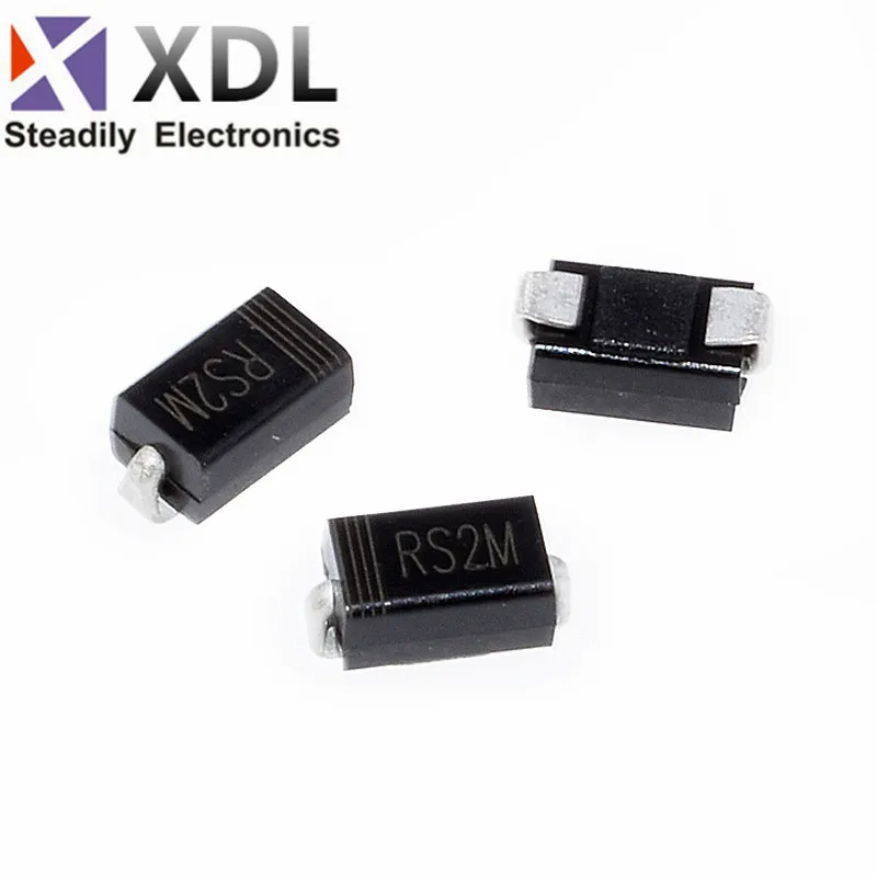 100PCS RS2M DO-214 FR207 DO-214AC SMA Rectifier diode