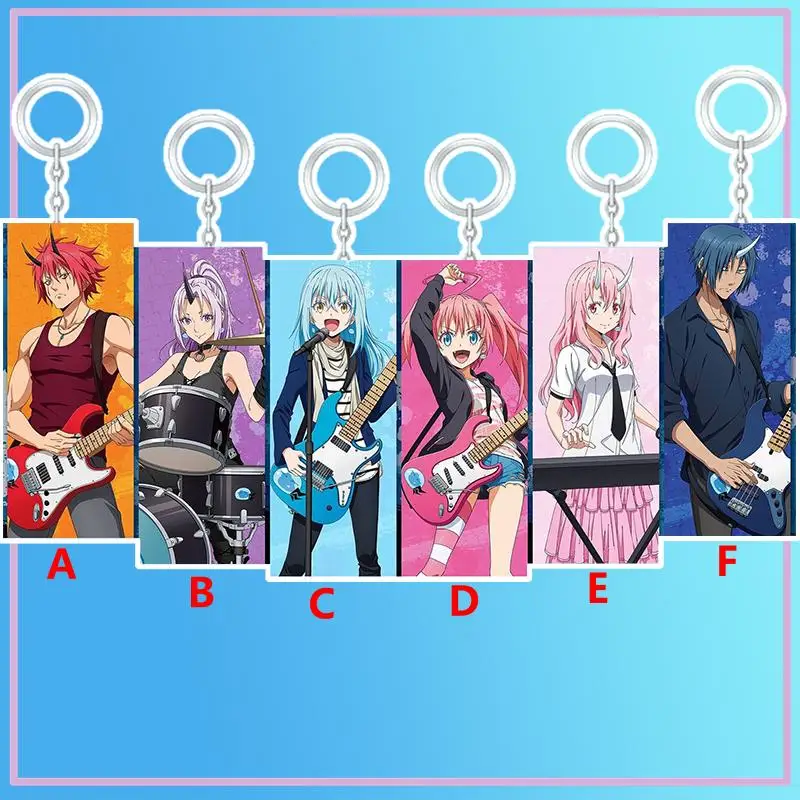

Anime Keychain That Time I Got Reincarnated As A Slime Rimuru Tempest Acrylic Keyring Strap Figure Hanging Accessories 6cm