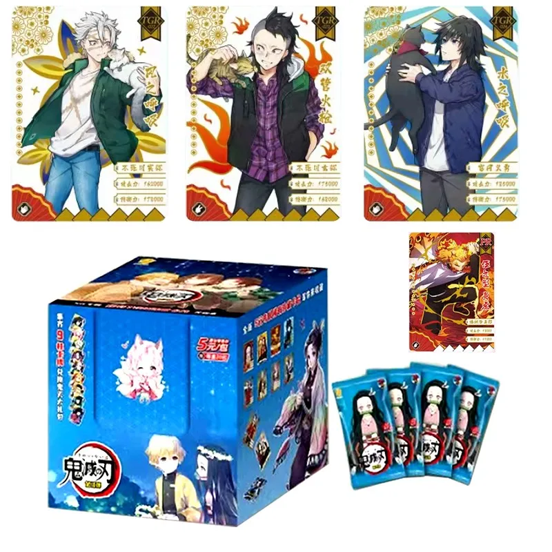 

Anime Demon Slayer Blue Box Kimetsu No Yaiba TCG Game Cards Doujin Table Playing Toys Hobbies For Family Children Christmas Gift