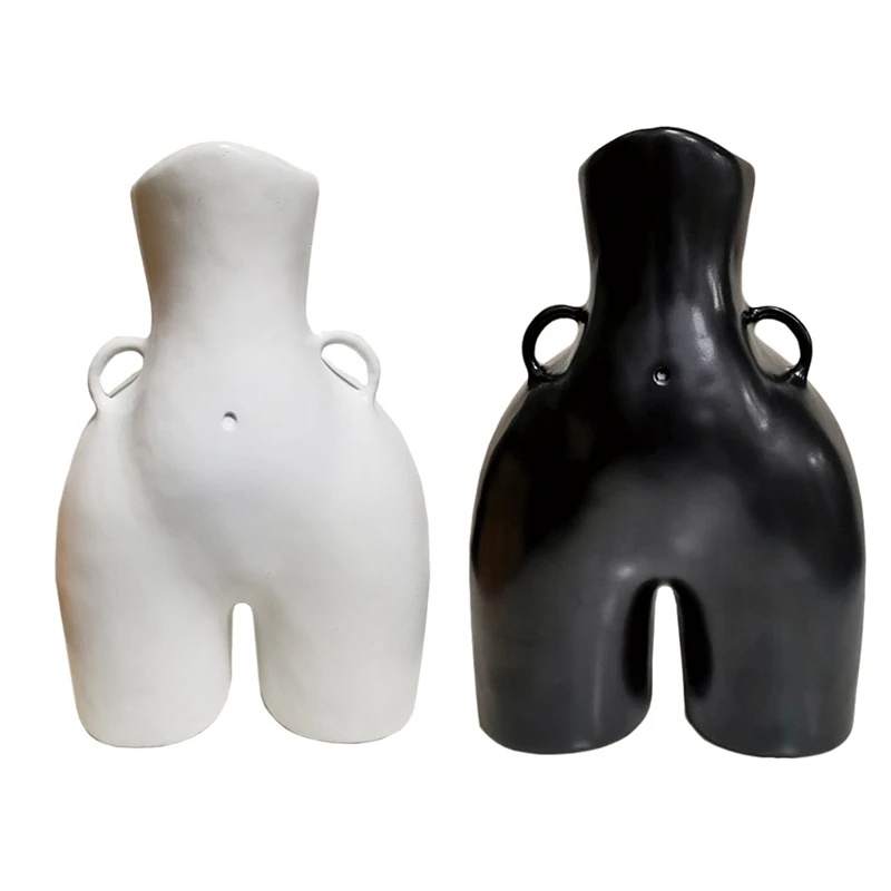 

Resin Human Body Art Vase Butt Nude Handicraft Home Decor Flower Pot