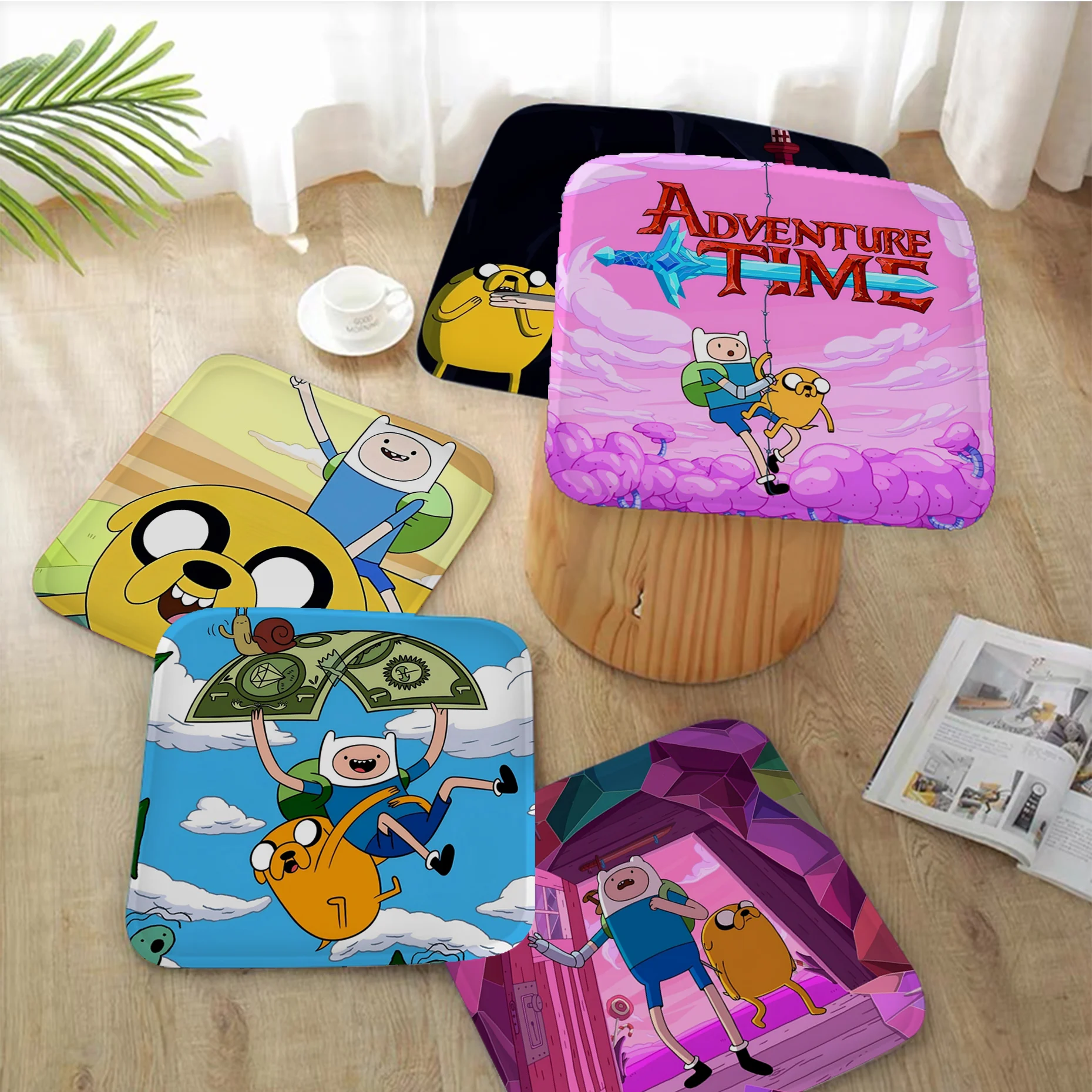 

Cute Cartoon A-Adventure T-Time Cushion Mat Creative Dining Chair Cushion Decoration Seat For Office Desk Cushions Home Decor