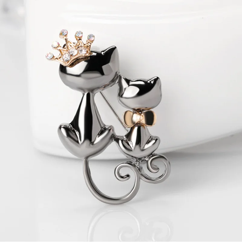 

1 шт. Симпатичные маленькие броши-кошки из сплава/воды для костюмов и шляп принадлежности для шитья аксессуары для ювелирных изделий красив...
