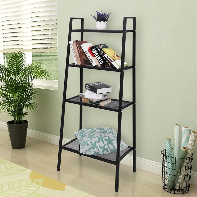 

2023 NEW 4 Tier Ladder Bookcase, Black