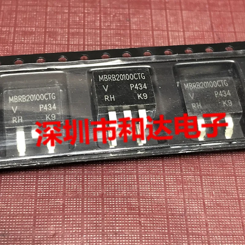

5 шт. MBRB20100CTG TO-263 100V 20A