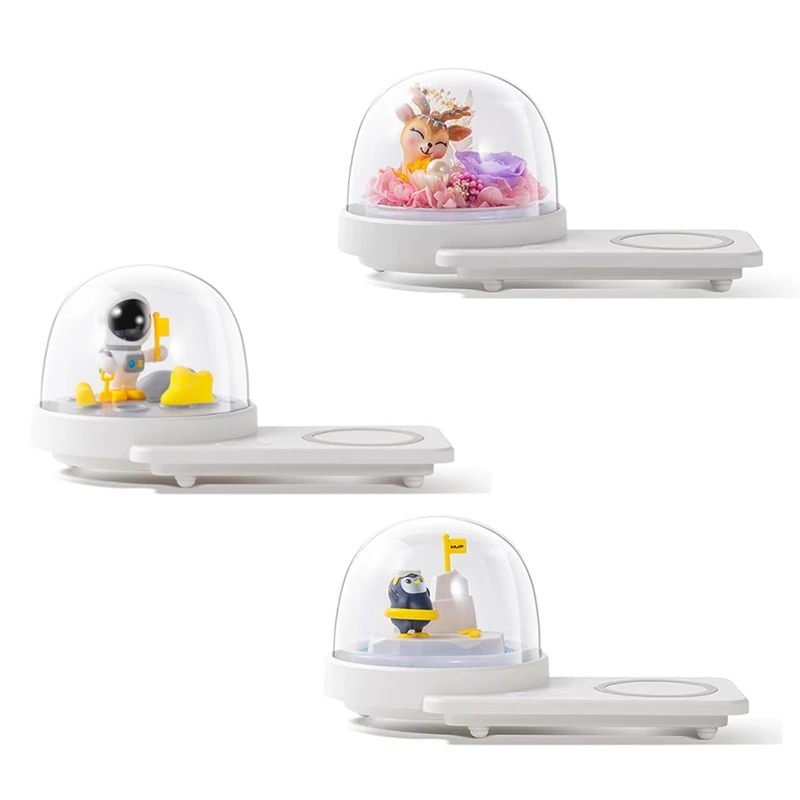 

Прикроватный ночник с беспроводной зарядкой и Bluetooth-динамиком